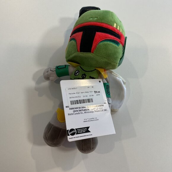 Star Wars Boba Fett Plush Toy 8" By Mattel Soft plush toy collectible New tags - Picture 2 of 10